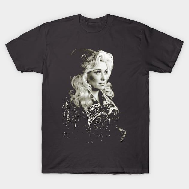 Dolly Parton Black Vintage T-Shirt by tamisanita